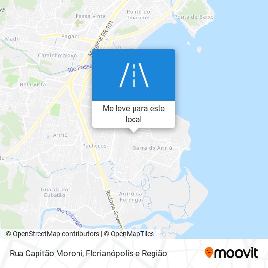 Rua Capitão Moroni mapa