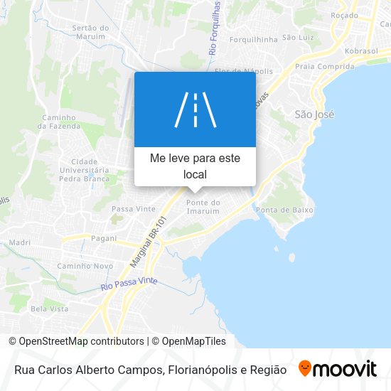 Rua Carlos Alberto Campos mapa