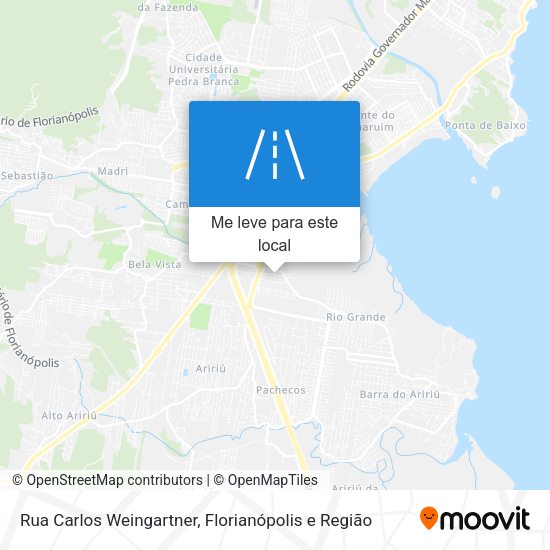 Rua Carlos Weingartner mapa