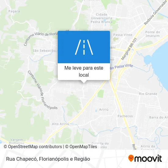 Rua Chapecó mapa