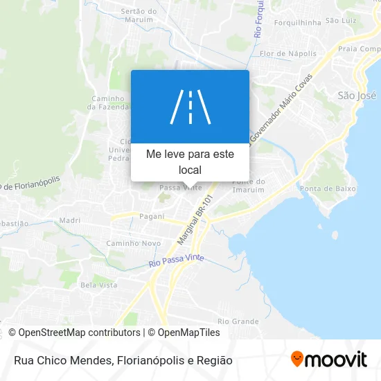 Rua Chico Mendes mapa