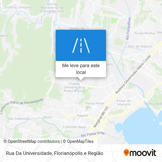 Rua Da Universidade mapa