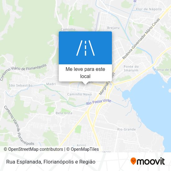 Rua Esplanada mapa