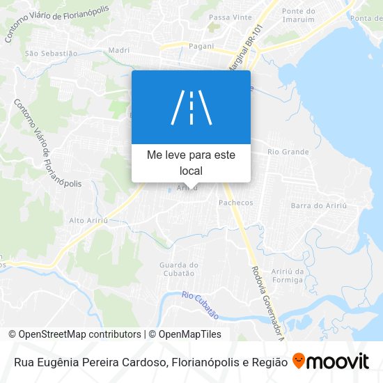 Rua Eugênia Pereira Cardoso mapa