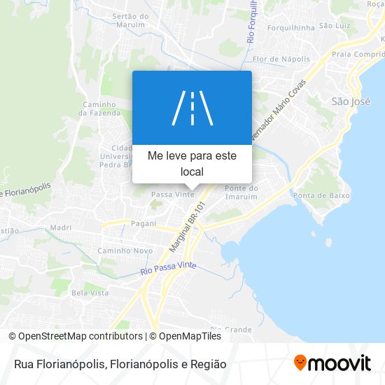 Rua Florianópolis mapa