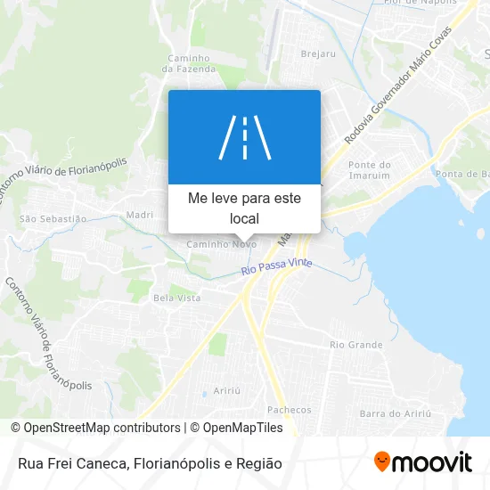 Rua Frei Caneca mapa