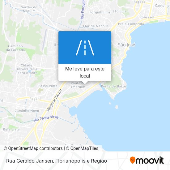 Rua Geraldo Jansen mapa