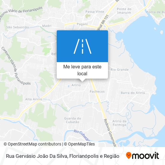 Rua Gervásio João Da Silva mapa