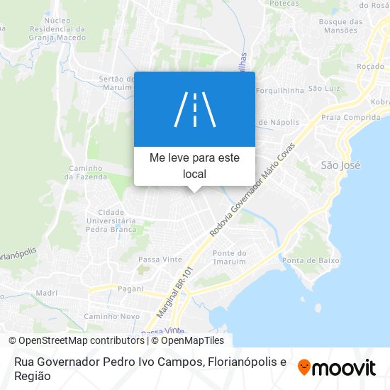 Rua Governador Pedro Ivo Campos mapa