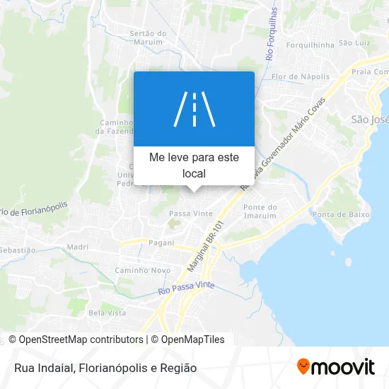 Rua Indaial mapa