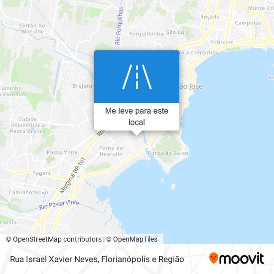 Rua Israel Xavier Neves mapa