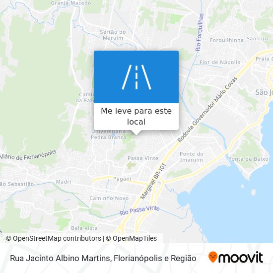 Rua Jacinto Albino Martins mapa