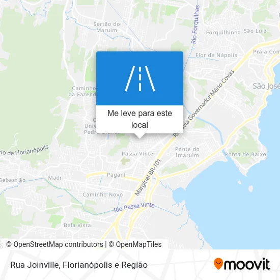 Rua Joinville mapa