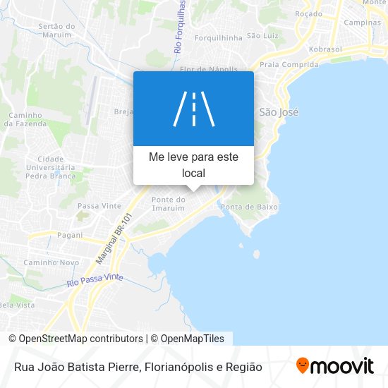 Rua João Batista Pierre mapa