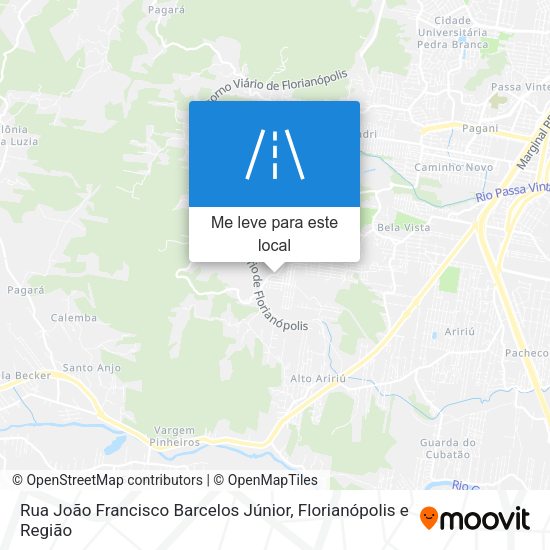 Rua João Francisco Barcelos Júnior mapa