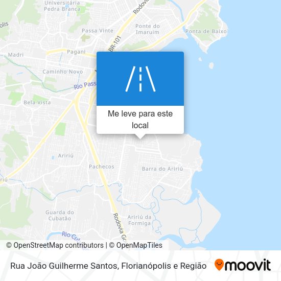 Rua João Guilherme Santos mapa