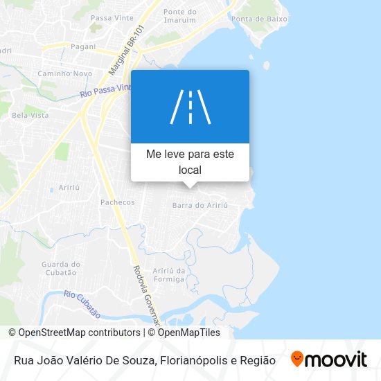Rua João Valério De Souza mapa