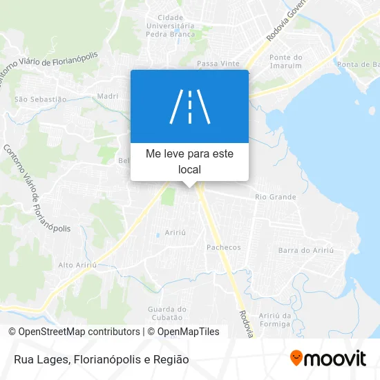 Rua Lages mapa