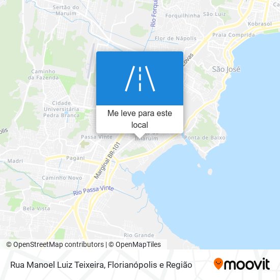 Rua Manoel Luiz Teixeira mapa