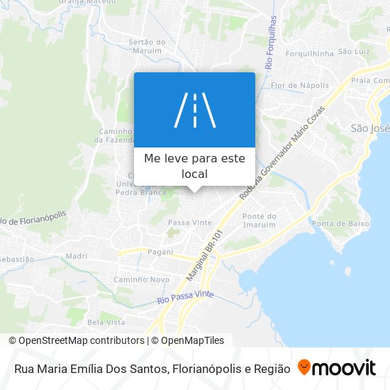 Rua Maria Emília Dos Santos mapa