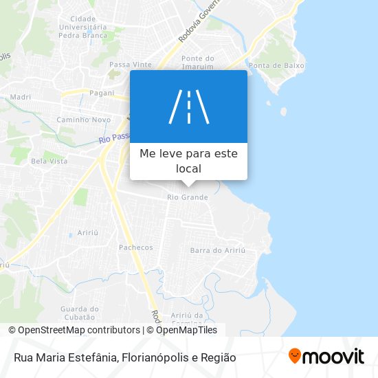 Rua Maria Estefânia mapa