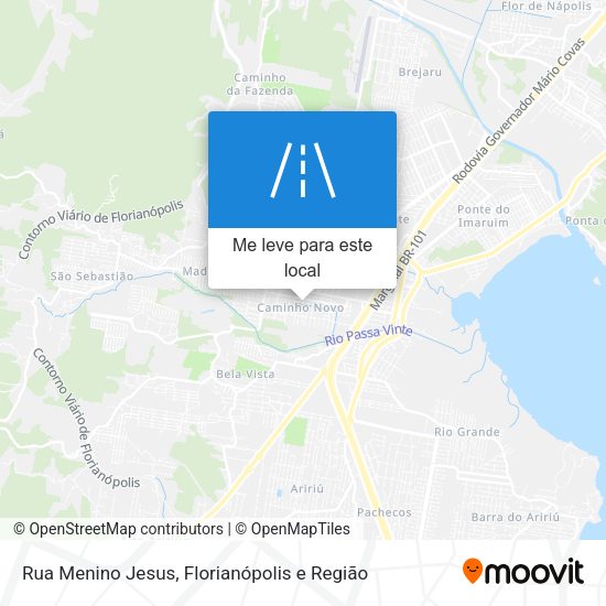 Rua Menino Jesus mapa