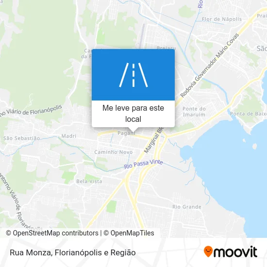 Rua Monza mapa