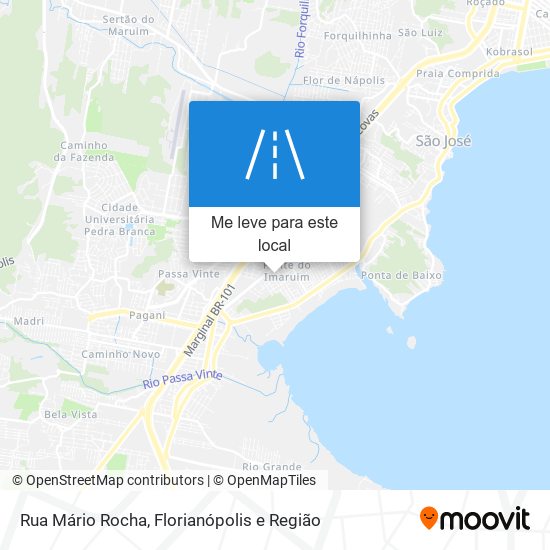 Rua Mário Rocha mapa