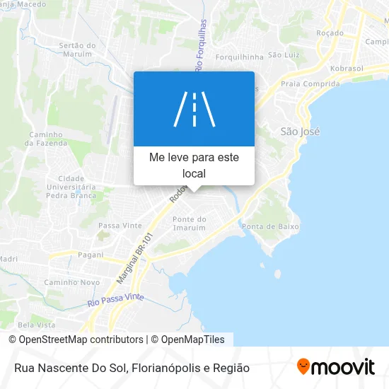 Rua Nascente Do Sol mapa