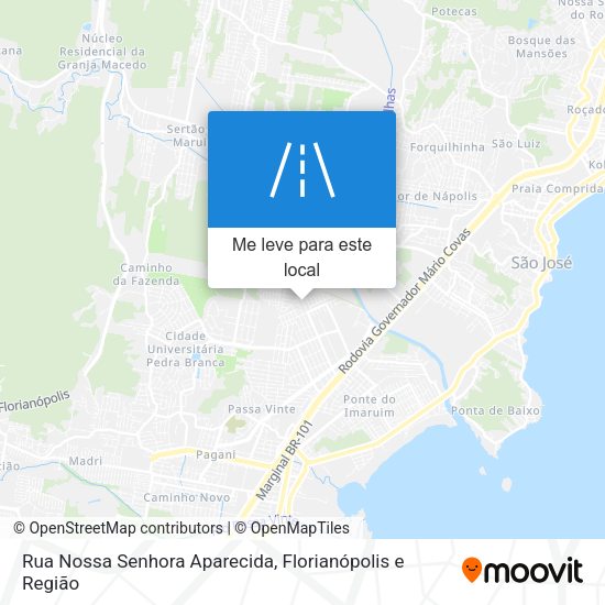 Rua Nossa Senhora Aparecida mapa
