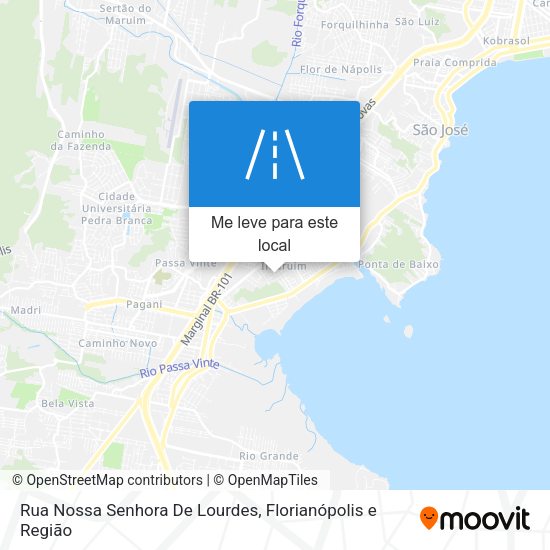 Rua Nossa Senhora De Lourdes mapa
