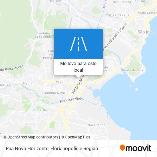 Rua Novo Horizonte mapa