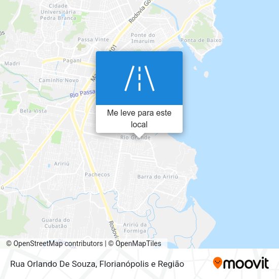 Rua Orlando De Souza mapa