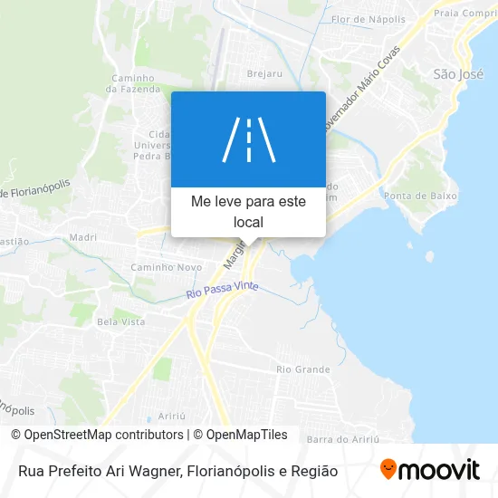 Rua Prefeito Ari Wagner mapa