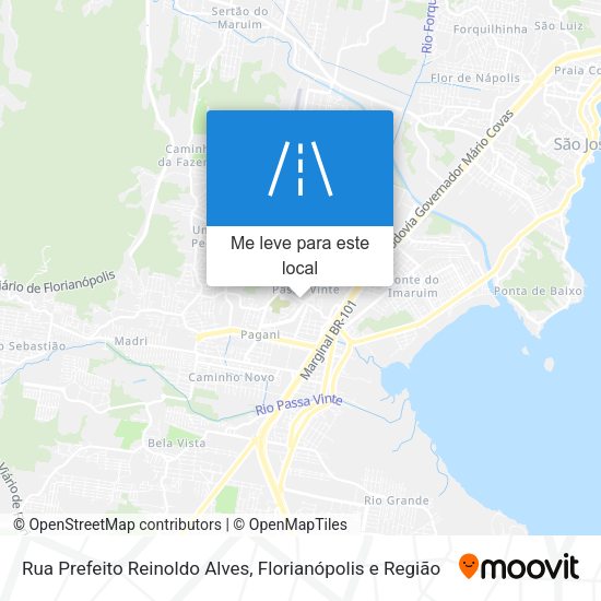 Rua Prefeito Reinoldo Alves mapa