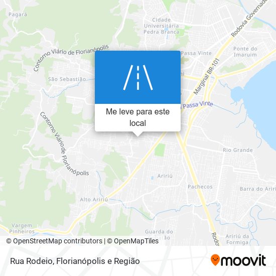 Rua Rodeio mapa