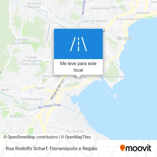 Rua Rodolfo Scharf mapa