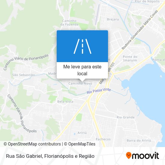 Rua São Gabriel mapa