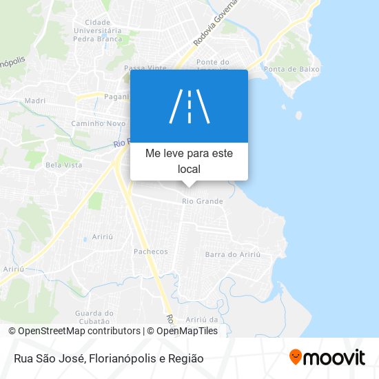 Rua São José mapa