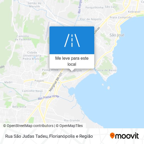 Rua São Judas Tadeu mapa