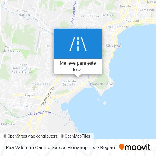 Rua Valentim Camilo Garcia mapa