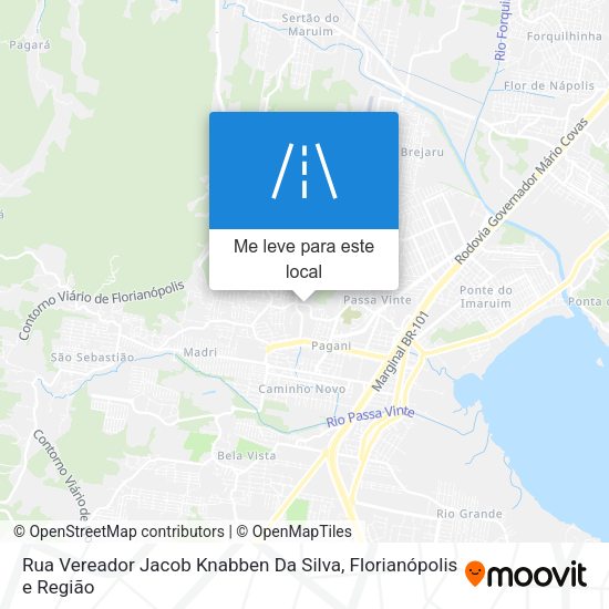 Rua Vereador Jacob Knabben Da Silva mapa
