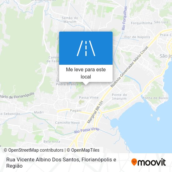 Rua Vicente Albino Dos Santos mapa