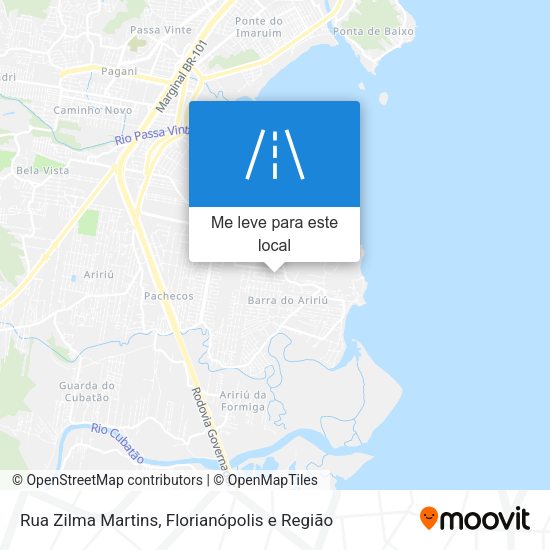 Rua Zilma Martins mapa