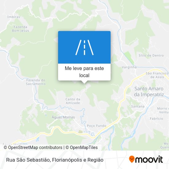 Rua São Sebastião mapa