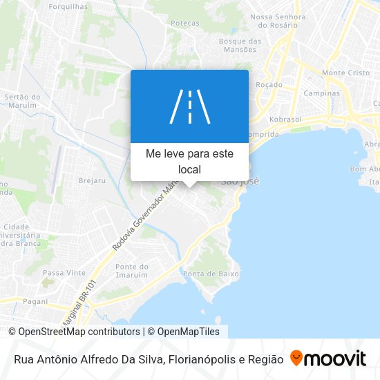 Rua Antônio Alfredo Da Silva mapa