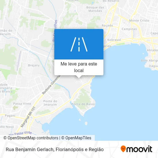 Rua Benjamin Gerlach mapa