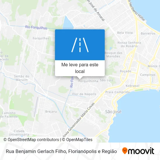 Rua Benjamin Gerlach Filho mapa