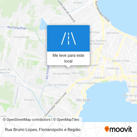 Rua Bruno Lopes mapa