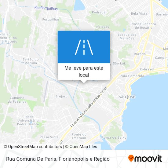 Rua Comuna De Paris mapa